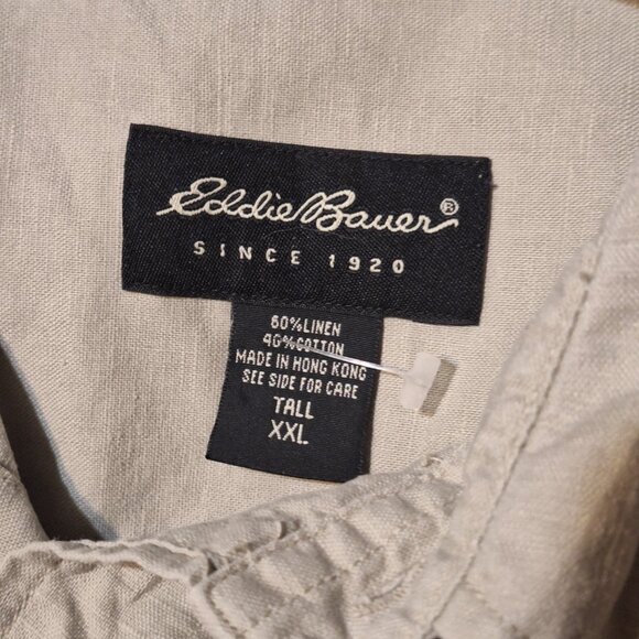 eddie bauer short sleeve button down shirt tall xxl - Picture 2 of 8